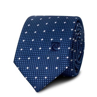 Cà vạt Pierre Cardin bản 7cm - Xanh chấm trắng - PCV7C7205